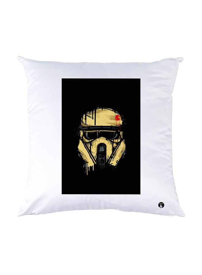 بي بي وسادة نوم مزينة بطبعات أبيض 30x30سم