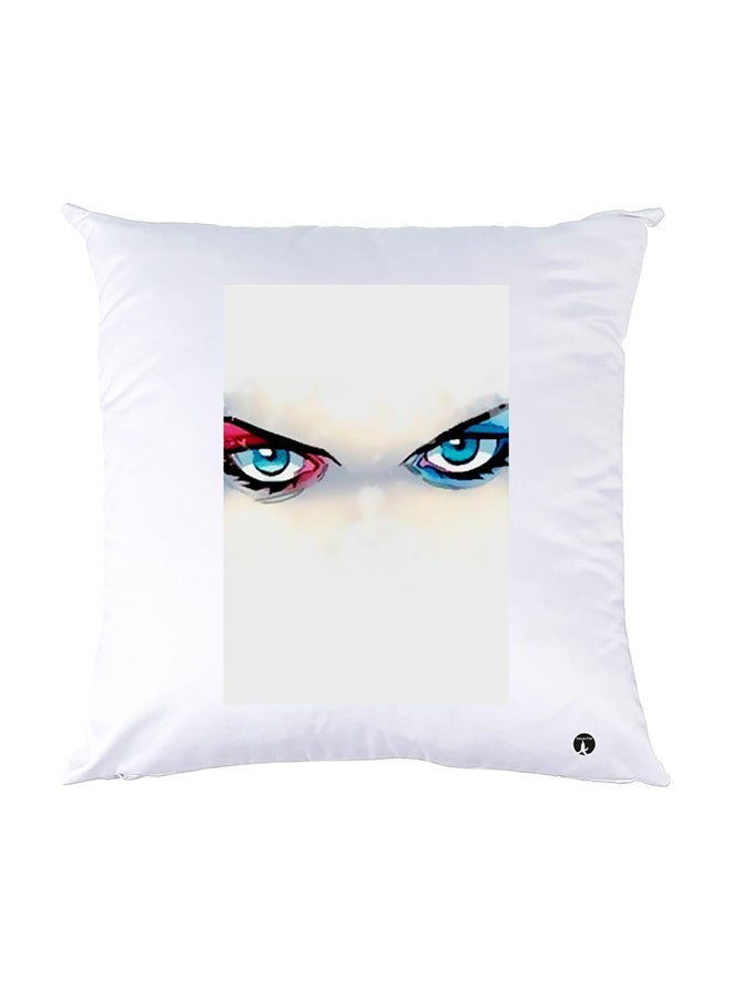 بي بي وسادة نوم مزينة بطبعات أبيض 30x30سم