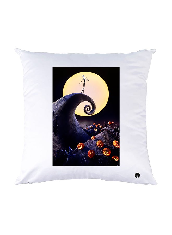 BP Printed Pillow White 30x30cm