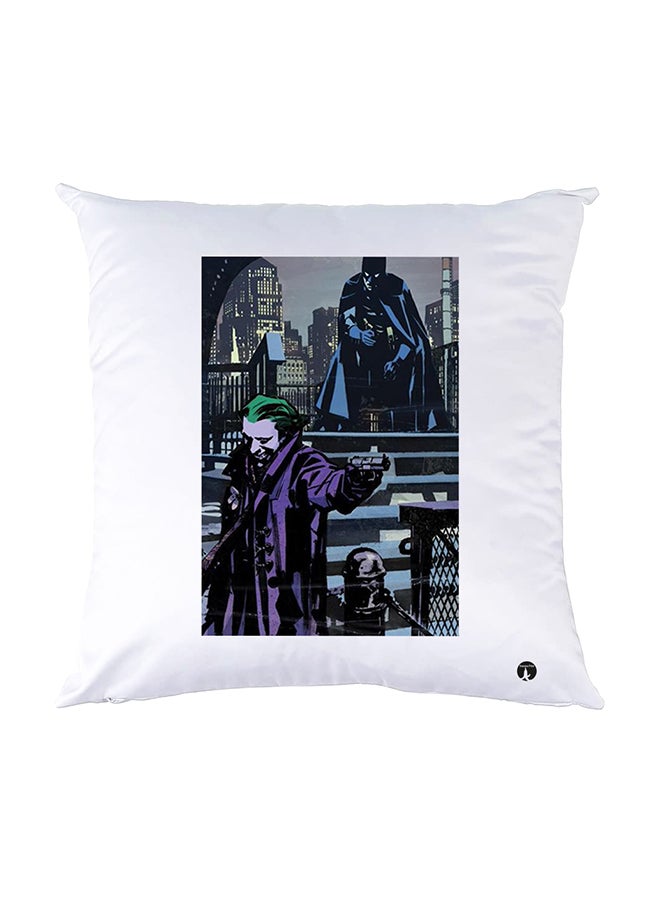 بي بي وسادة نوم مزينة بطبعات أبيض 30x30سم