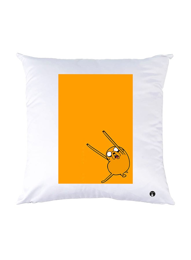 بي بي وسادة نوم مزينة بطبعات أبيض 30x30سم