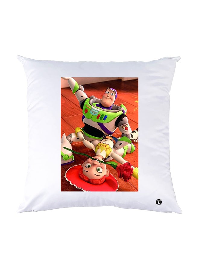BP Printed Pillow White 30x30cm