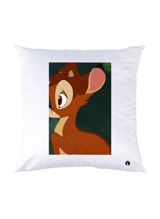 BP Printed Pillow White 30x30cm