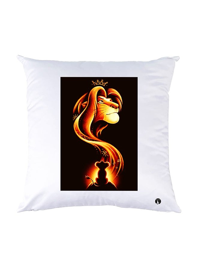 BP Printed Pillow White 30x30cm