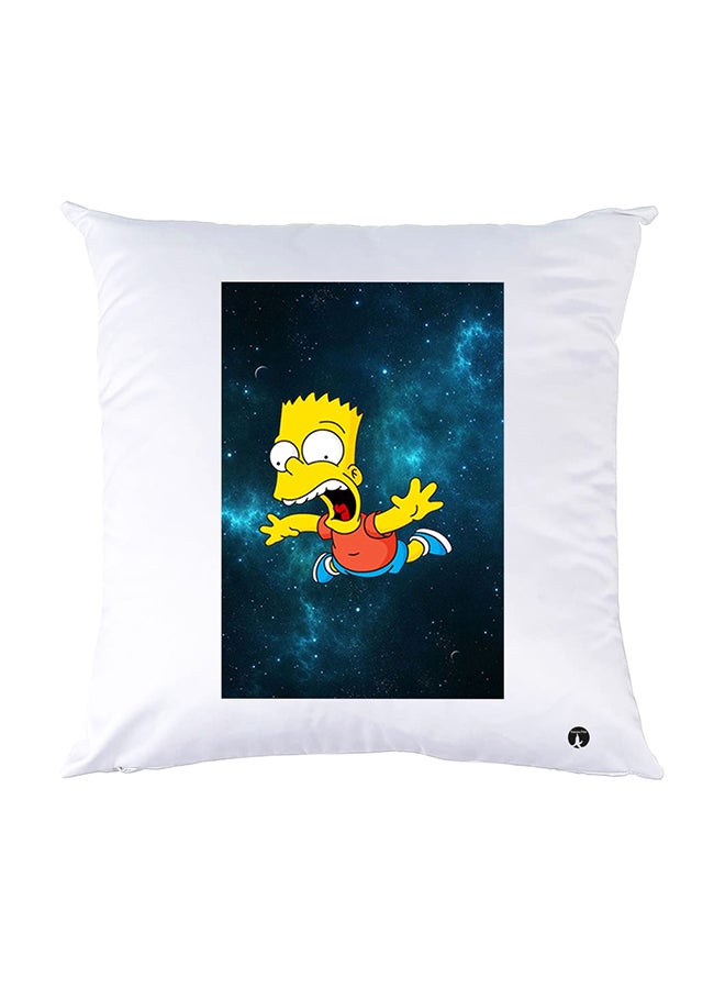 BP Printed Pillow White 30x30cm