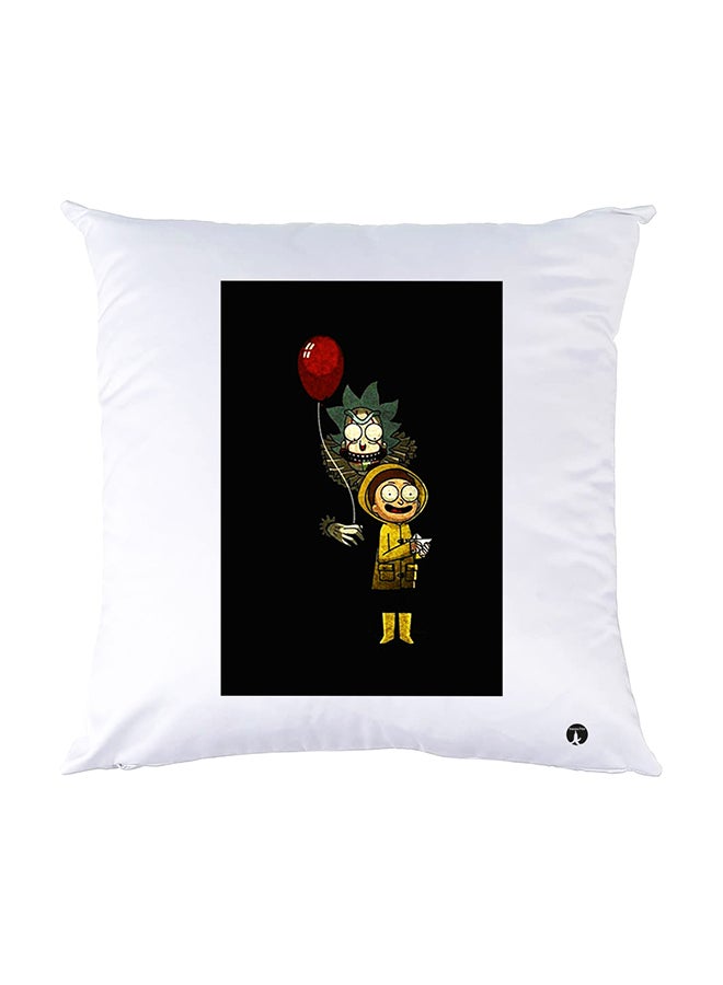 BP Printed Pillow White 30x30cm
