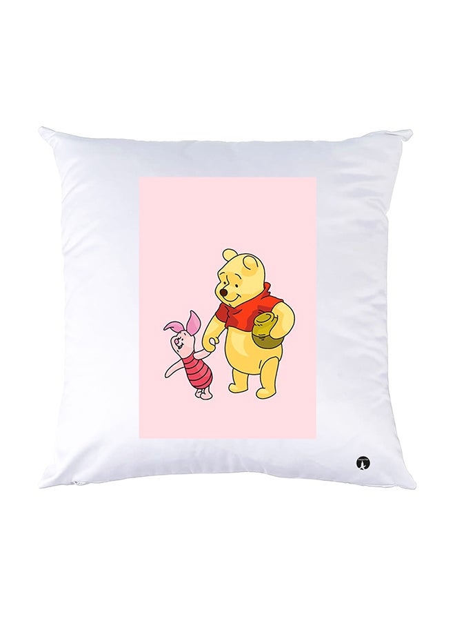 BP Printed Pillow White 30x30cm