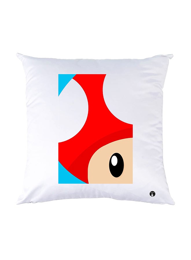 BP Printed Pillow White 30x30cm