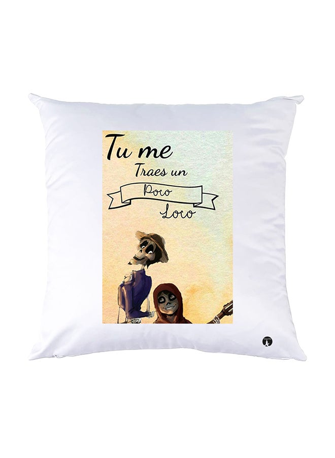 بي بي وسادة نوم مزينة بطبعات أبيض