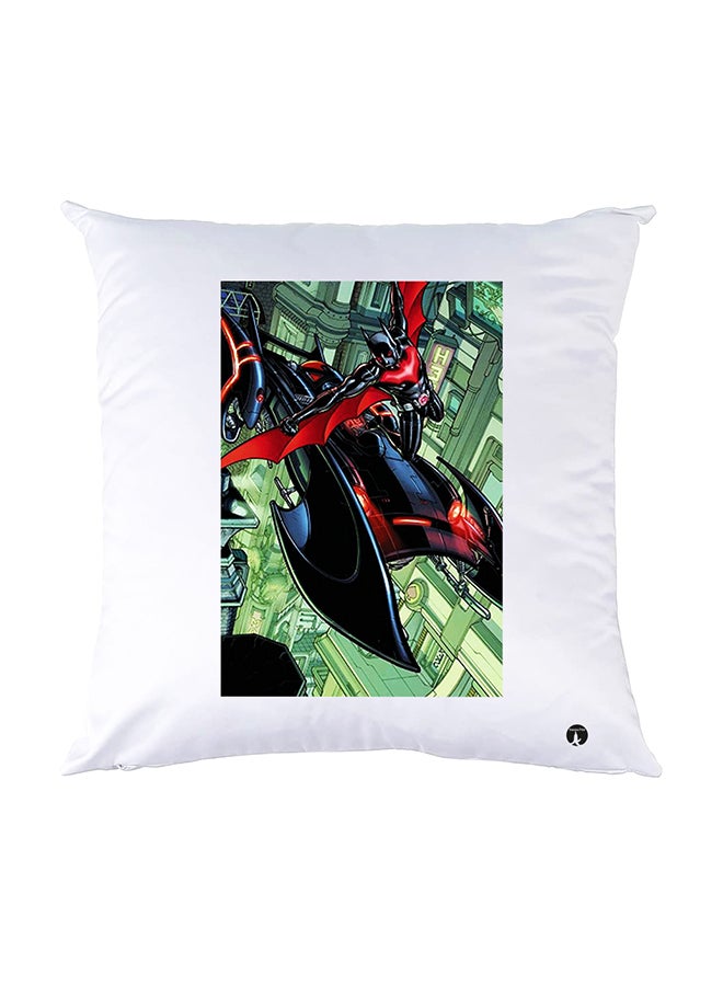 بي بي وسادة نوم مزينة بطبعات أبيض 30x30سم