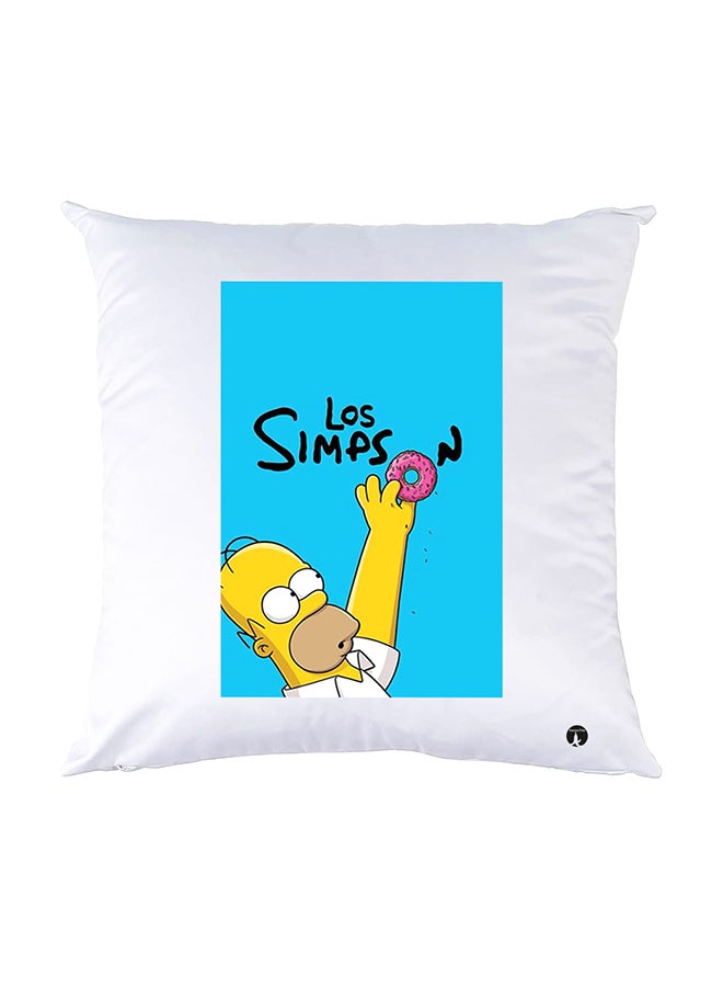 بي بي وسادة نوم مزينة بطبعات أبيض 30x30سم