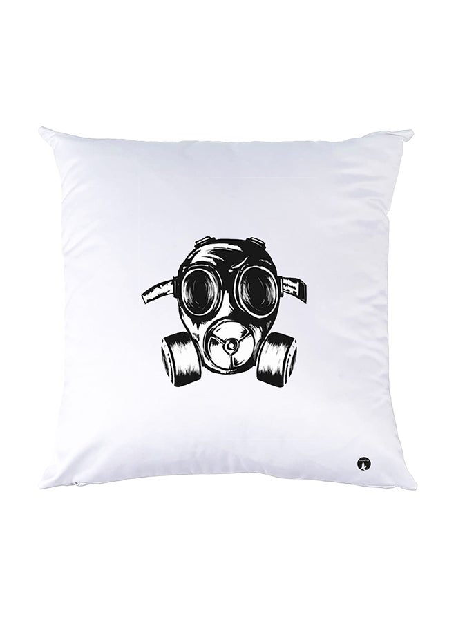 بي بي وسادة نوم مزينة بطبعات أبيض 30x30سم