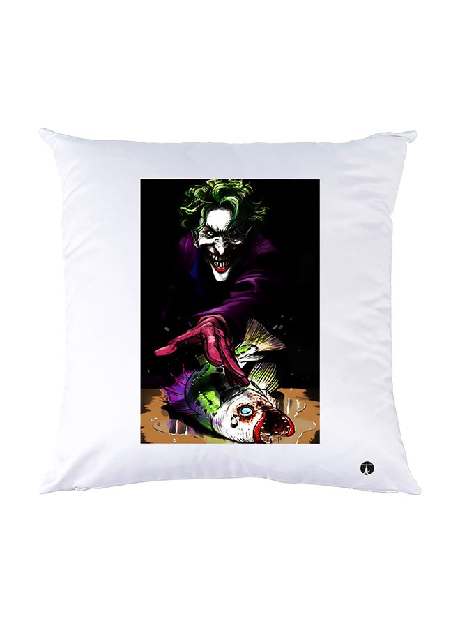 بي بي وسادة نوم مزينة بطبعات أبيض 30x30سم