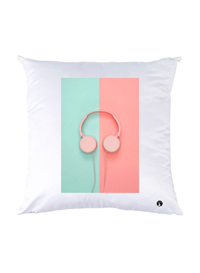 BP Printed Pillow White 30x30cm