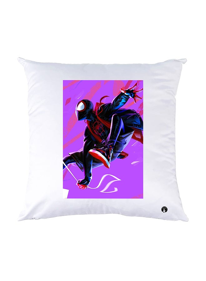 بي بي وسادة نوم مزينة بطبعات أبيض 30x30سم