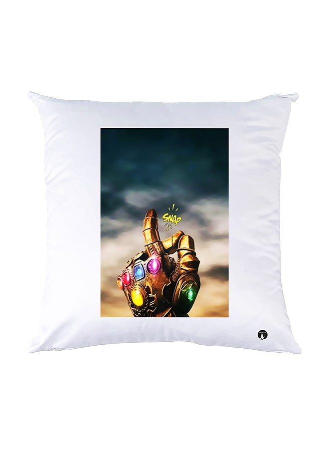 بي بي وسادة نوم مزينة بطبعات أبيض 30x30سم