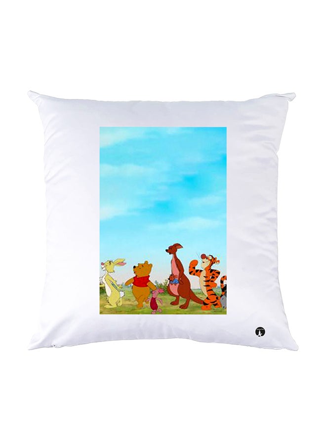 بي بي وسادة نوم مزينة بطبعات أبيض 30x30سم