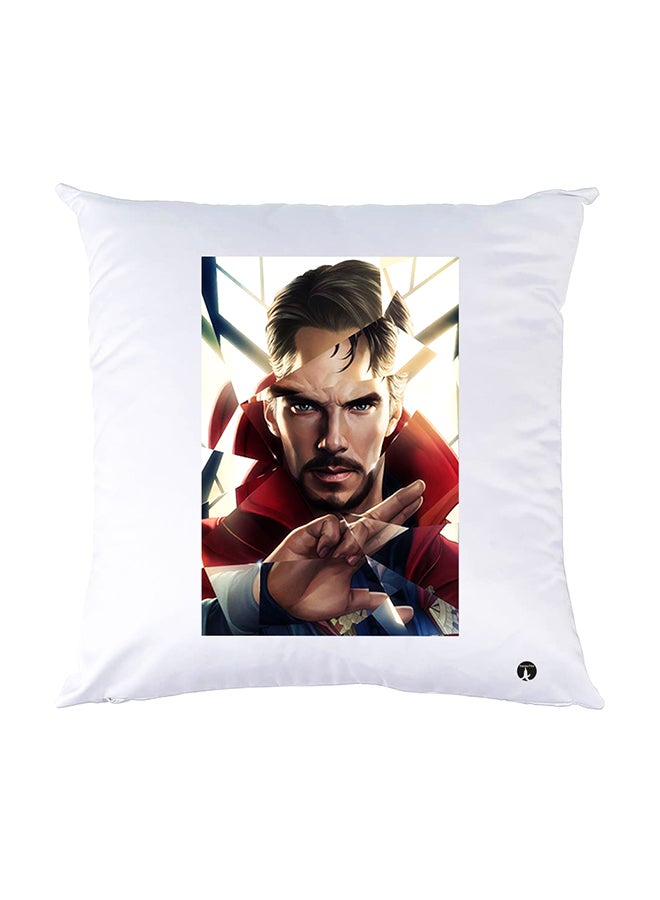 BP Printed Pillow White 30x30cm