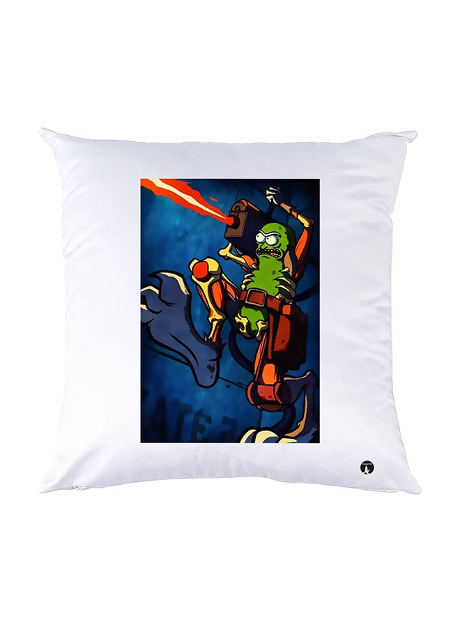 BP Printed Pillow White 30x30cm