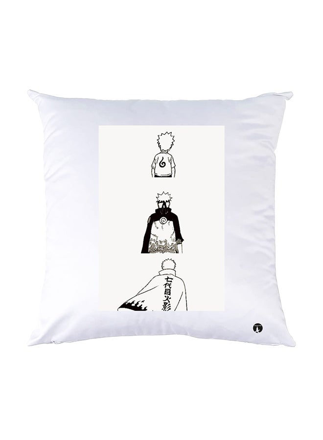 BP Printed Pillow White 30x30cm