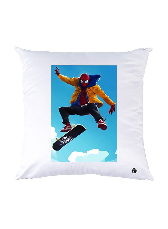 BP Printed Pillow White 30x30cm