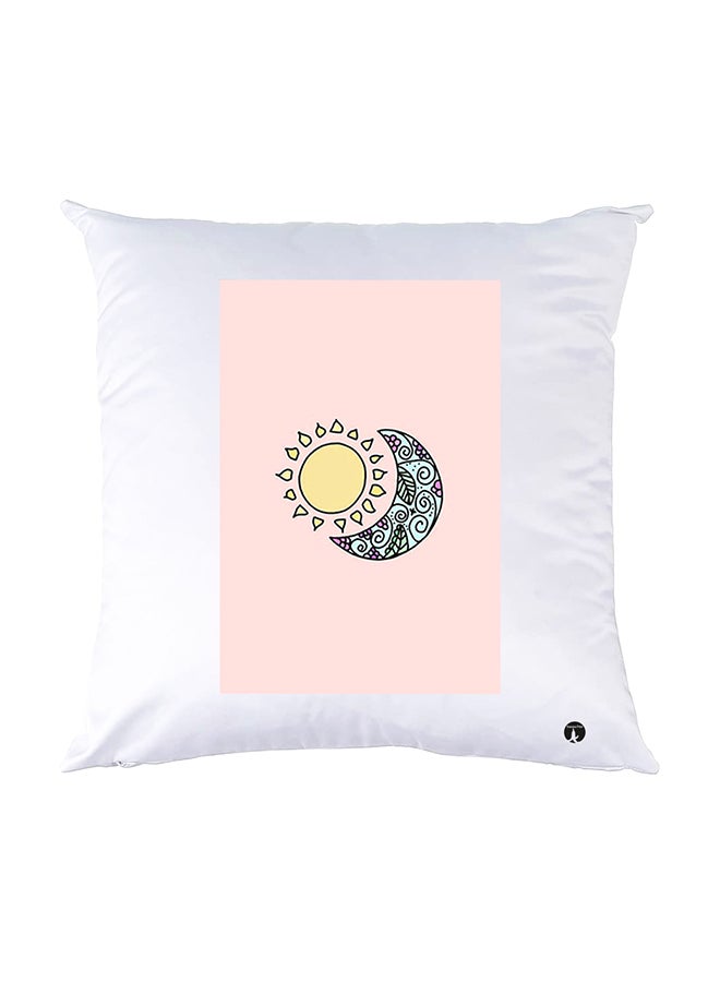 بي بي وسادة نوم مزينة بطبعات أبيض 30x30سم