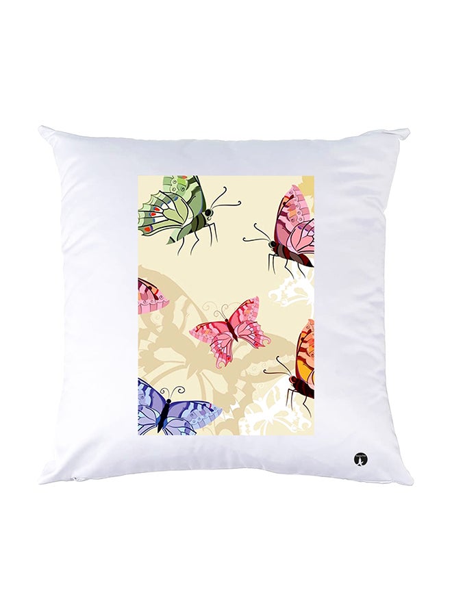 بي بي وسادة نوم مزينة بطبعات أبيض 30x30سم