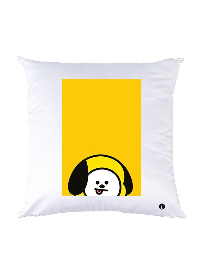 بي بي وسادة نوم مزينة بطبعات أبيض 30x30سم