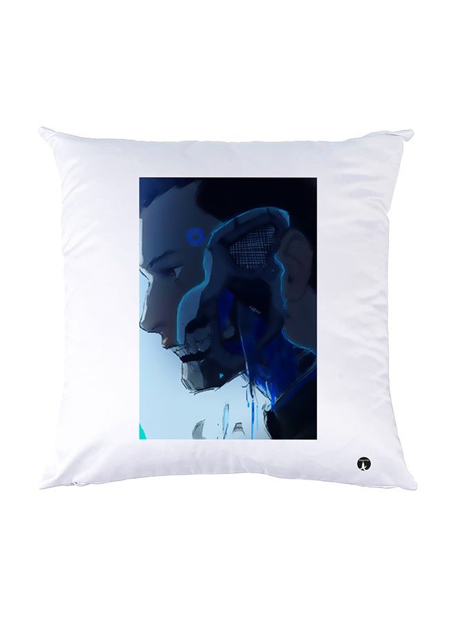 بي بي وسادة نوم مزينة بطبعات أبيض 30x30سم