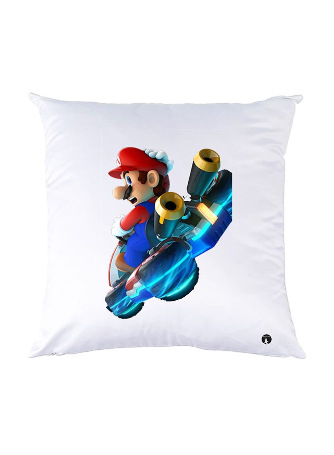 بي بي وسادة نوم مزينة بطبعات أبيض 30x30سم