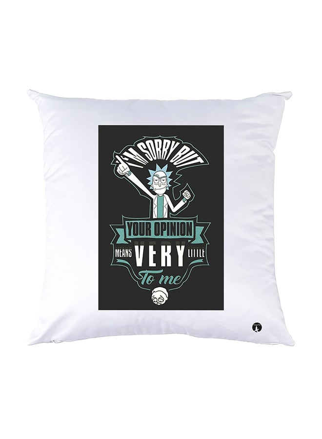 بي بي وسادة نوم مزينة بطبعات أبيض 30x30سم