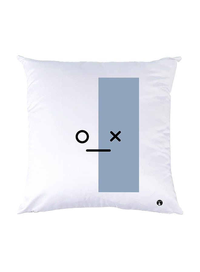 BP Printed Pillow White 30x30cm