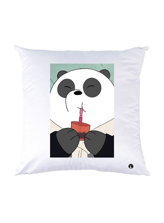 BP Printed Pillow White 30x30cm