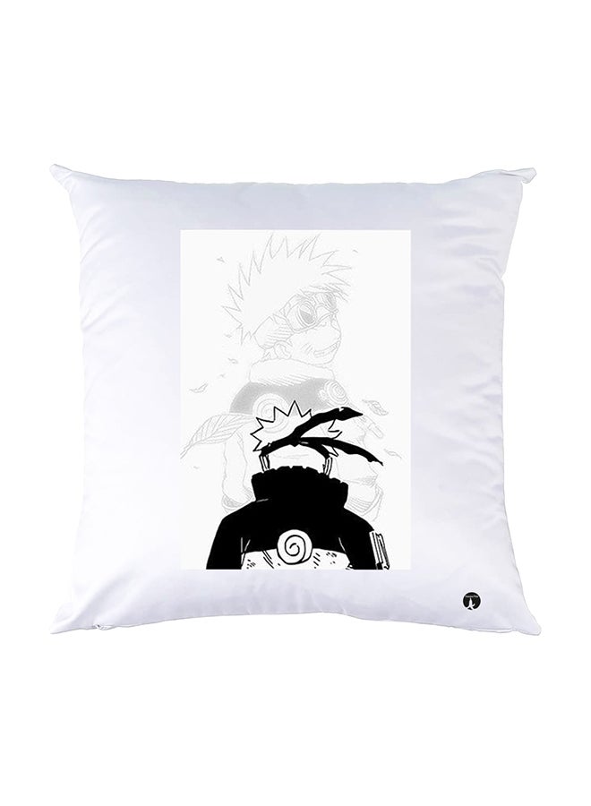 BP Printed Pillow White 30x30cm