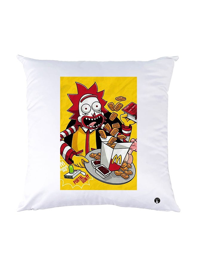 BP Printed Pillow White 30x30cm