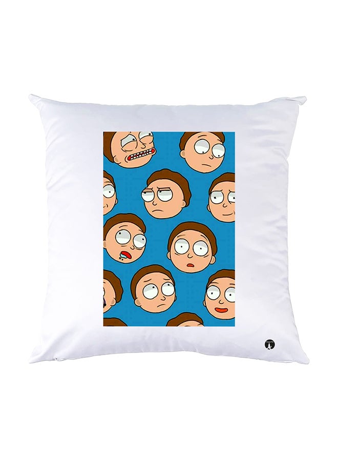 بي بي وسادة نوم مزينة بطبعات أبيض 30x30سم