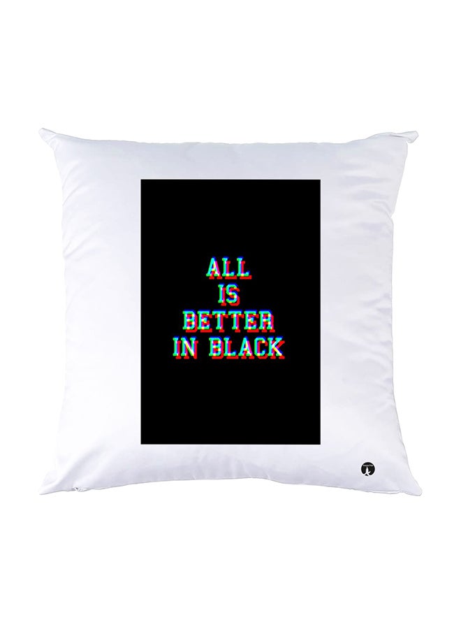 بي بي وسادة نوم مزينة بطبعات أبيض 30x30سم