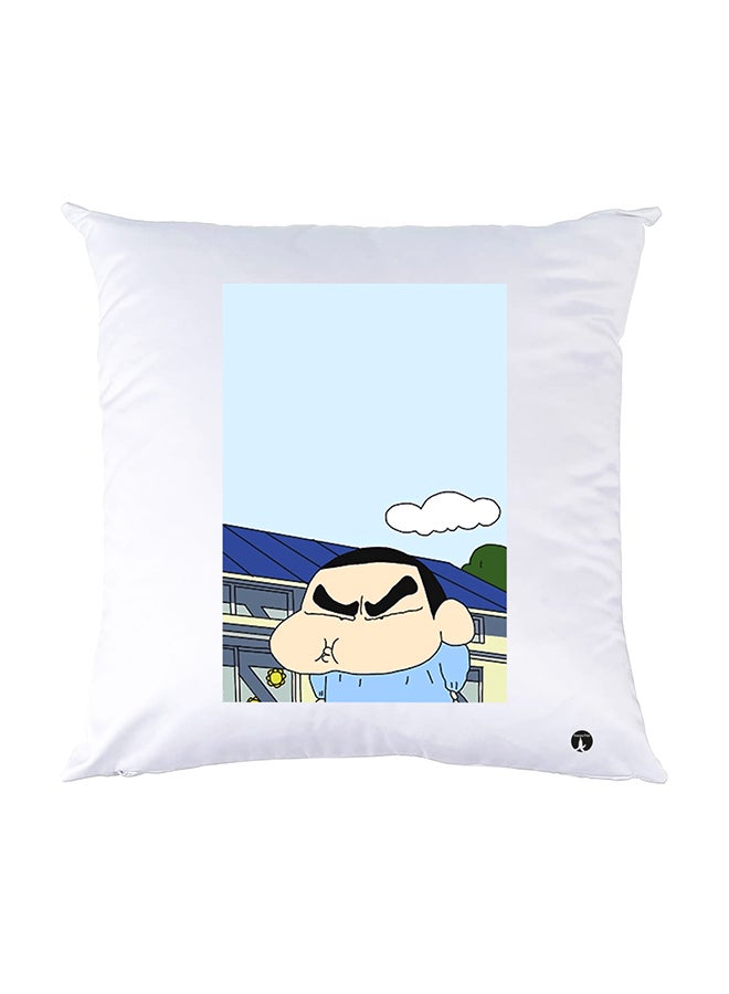 بي بي وسادة نوم مزينة بطبعات أبيض 30x30سم