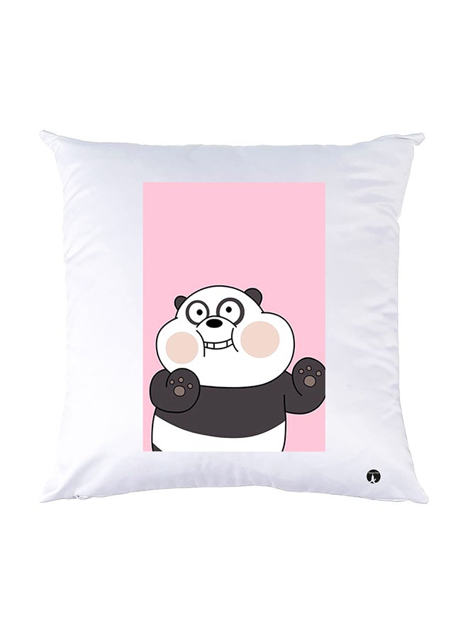 BP Printed Pillow White 30x30cm