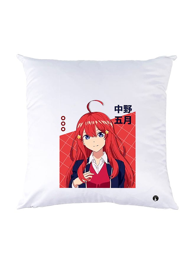 BP Printed Pillow White 30x30cm