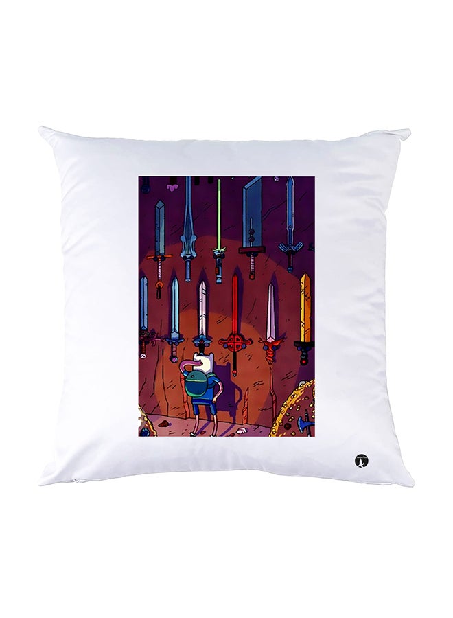 بي بي وسادة نوم مزينة بطبعات أبيض 30x30سم