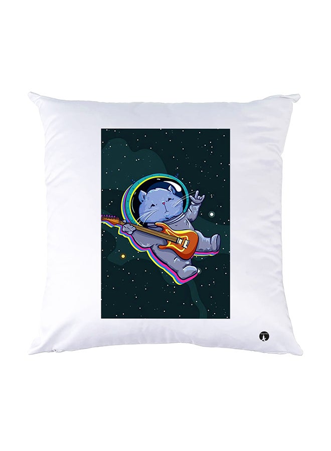 بي بي وسادة نوم مزينة بطبعات أبيض 30x30سم