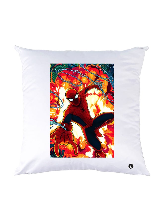 بي بي وسادة نوم مزينة بطبعات أبيض 30x30سم