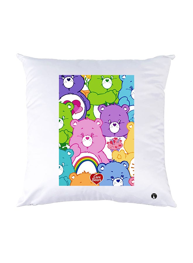 BP Printed Pillow White 30x30cm