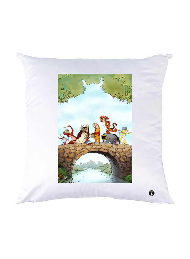 BP Printed Pillow White 30x30cm