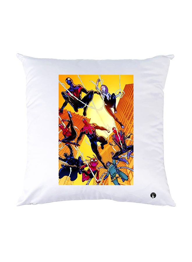 BP Printed Pillow White 30x30cm
