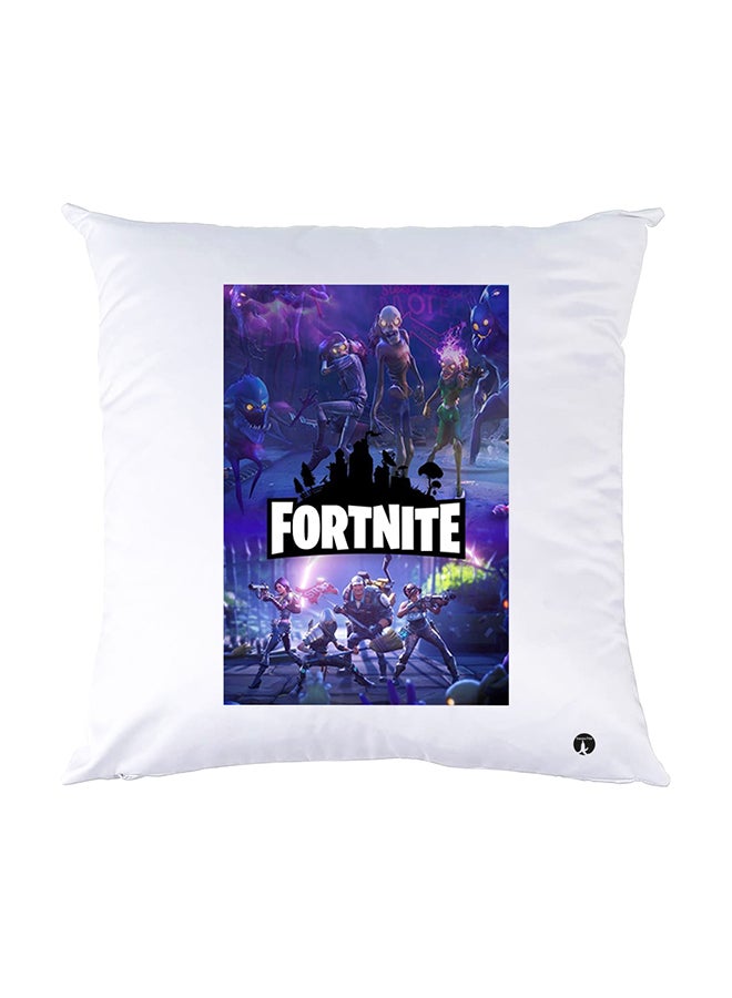 BP Printed Pillow White 30x30cm