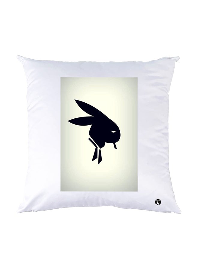 BP Printed Pillow White 30x30cm