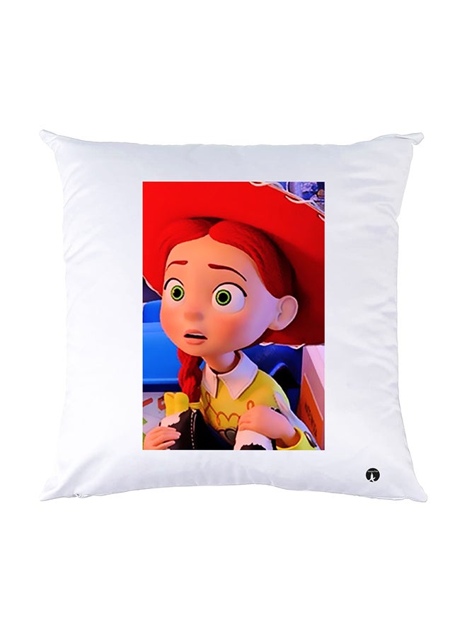 BP Printed Pillow White 30x30cm