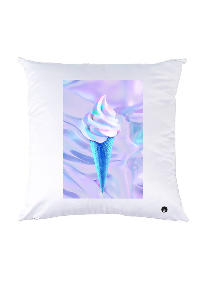 بي بي وسادة نوم مزينة بطبعات أبيض 30x30سم